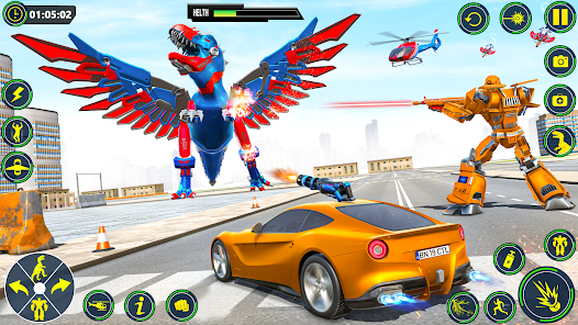 JOGO DE CARROS ROBÔ DINOSSAURO  DINO TRUCK TRANSFORMATION 