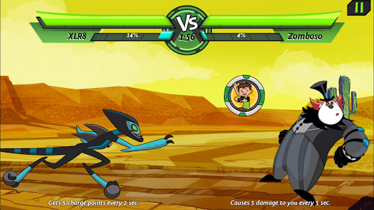 BEN 10 POWER JUMP jogo online gratuito em