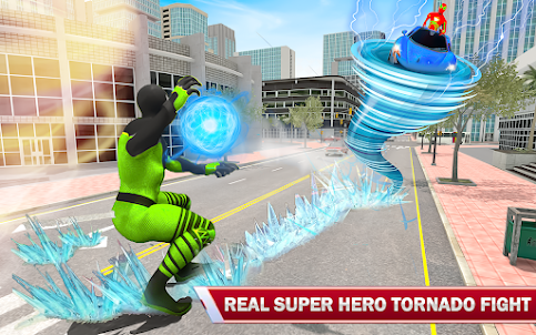 Rope Flying Hero Tornado Games