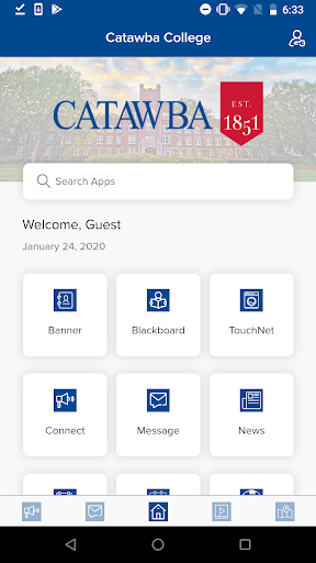 Android application MyCatawba screenshort