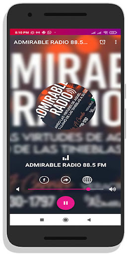 Android application ADMIRABLE RADIO 88.5 FM screenshort