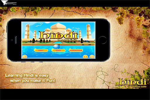 Learn Hindi Bubble Bath Game Screen 2