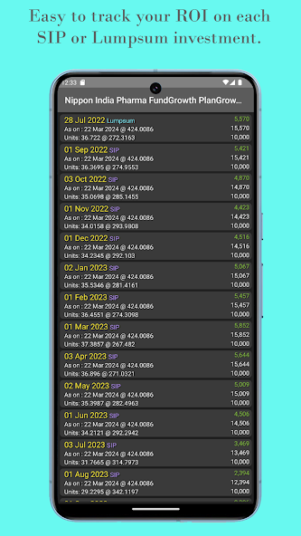 Track My Fund Portfolio India Screen Shots 4