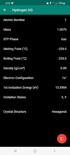 Pocket Chemist Screen 3