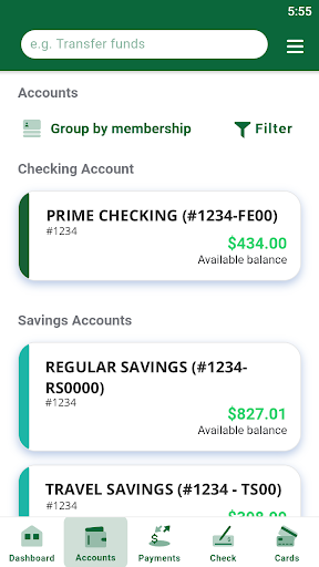 Great Meadow FCU Mobile Screen 3