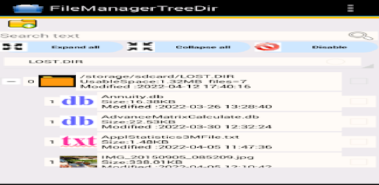 File Manager Tree Directory
