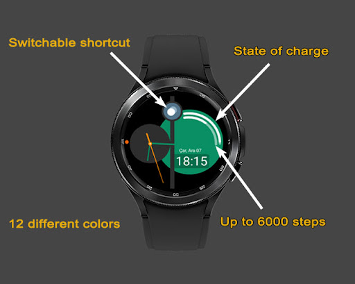 Android application SEOR | Flashy Clock Face screenshort