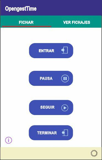 Android application Fichar Horas - OpengestTime screenshort