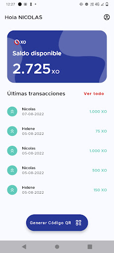 Android application XO Comercios screenshort