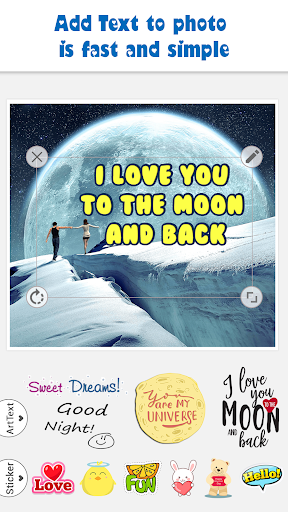 Good Night Photo Text Frame