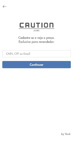 Android application Caution Jeans screenshort