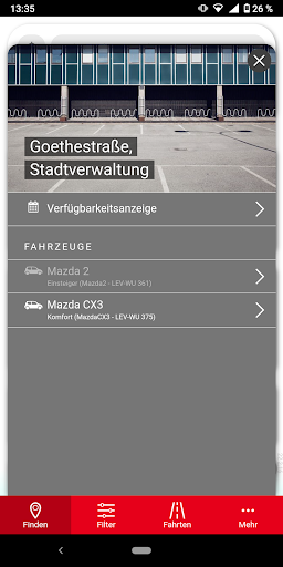 wupsiCar - Carsharing Screen 3