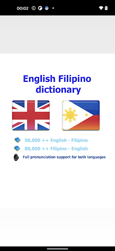 Android application Filipino Tagalog bestdict screenshort