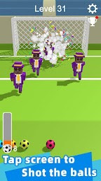 Straight Strike - 3D soccer shot game