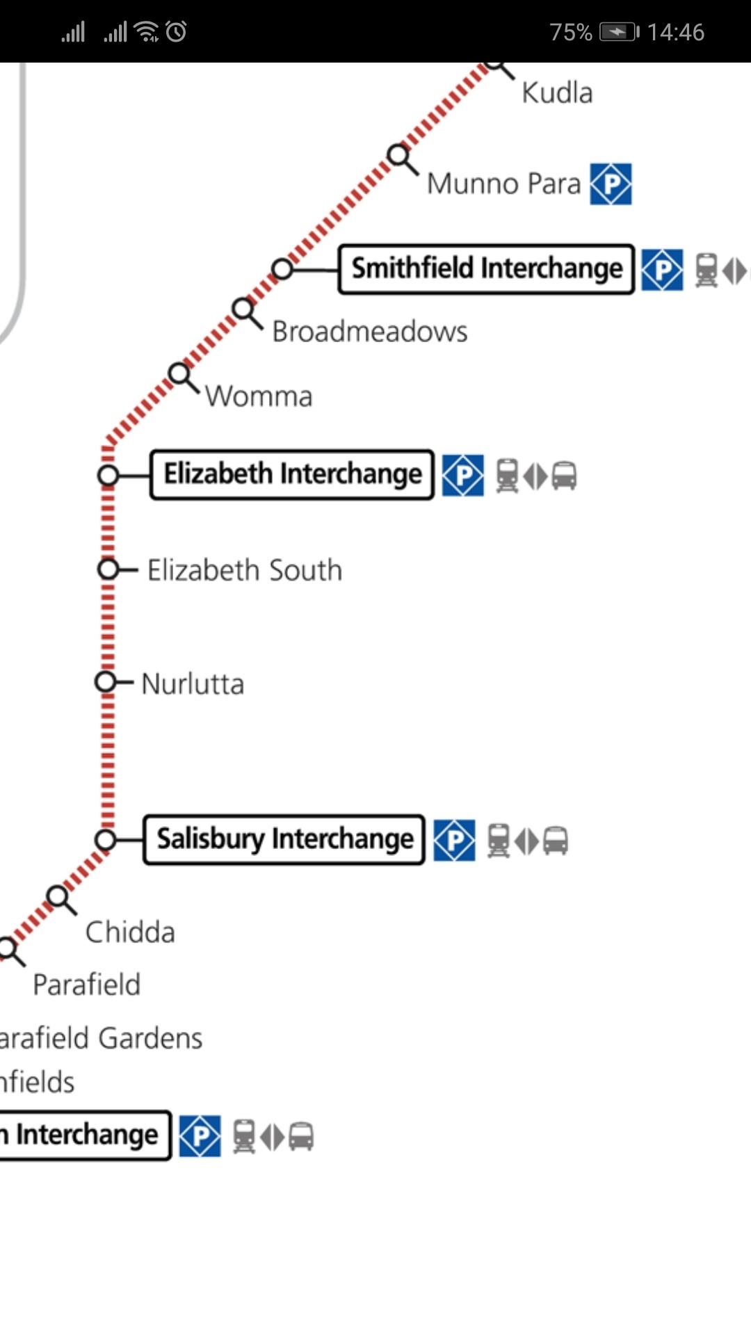 Android application Adelaide Rail & Tram Map screenshort