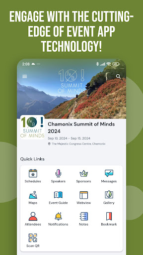 Android application Chamonix Summit of Minds 2024 screenshort