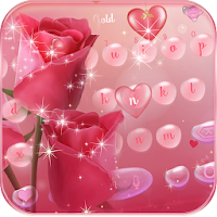 Waterdrop Rose Theme Keyboard