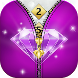 Diamond Zipper Lock Screen - Zip Unlocker icon