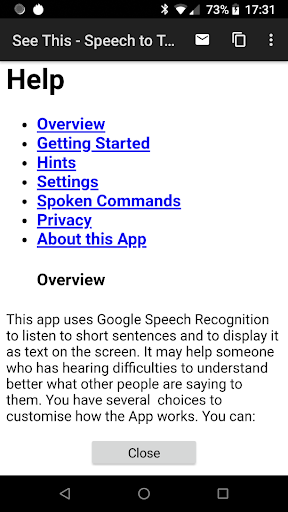 Speech to large readable text Screenshot 3 - AppWisp.com