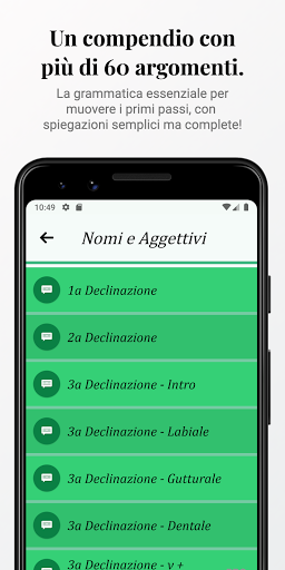 Greco Antico App (Starter) Screen 2