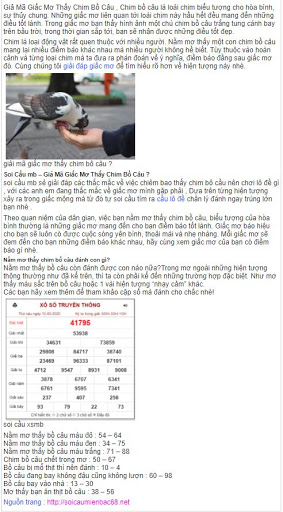 Soi Cầu Miền Bắc 68