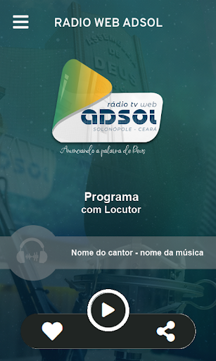 Android application RÁDIO WEB ADSOL screenshort