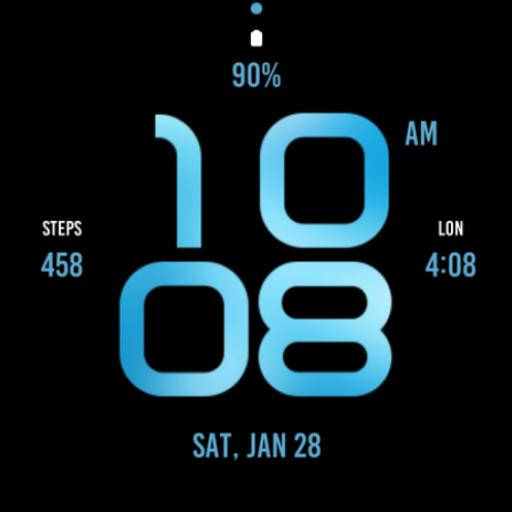 Cold Blue Watch Face Logo