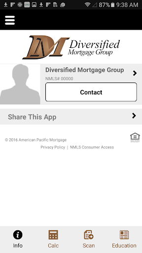 Android application Diversified Mortgage Group screenshort