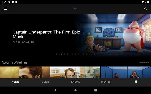 Screenshot of X TV