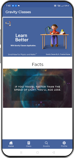 Android application Gravity Classes by Prashant screenshort