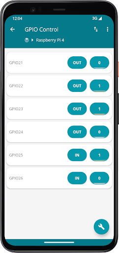 RaspController Screen 3