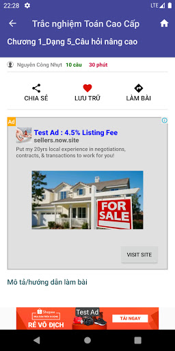 Xác suất thống kê và toán cao Screen 3