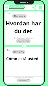 traducción español - noruego