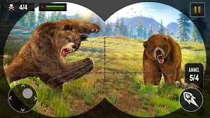 Wild Bear Animal Hunting 2021 Animal Shooting Game screenshot 1