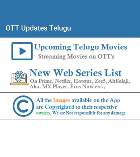 Android application OTT Updates Telugu screenshort