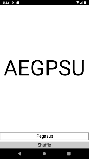 Android application LetterSort screenshort