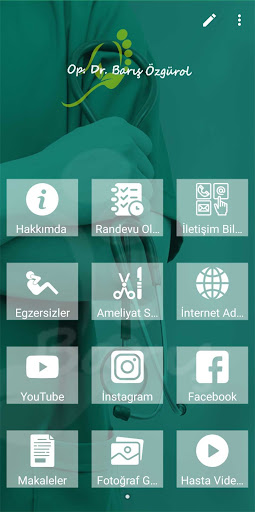 Android application Op. Dr. Barış Özgürol screenshort