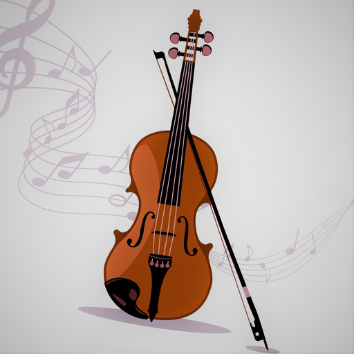 Play in Tune: Violin notes for logo