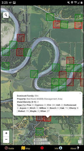 Android application Iowa Mushroom Forager Map screenshort