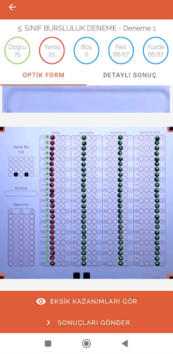 Gizli Yayınları Optik Okuma Screen 2