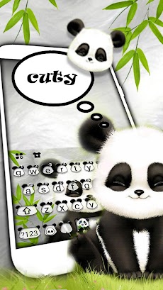 最新版、クールなBaby Pandaのテーマキーボードのおすすめ画像2