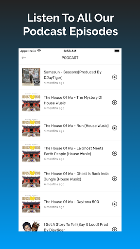 Android application FullBlastRadio screenshort