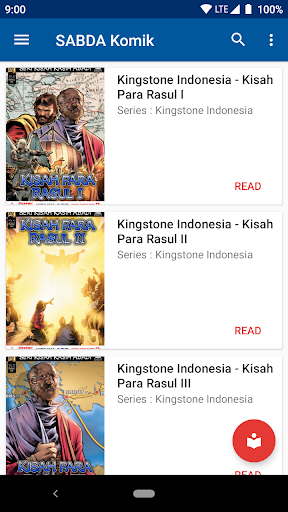 Android application SABDA Komik screenshort