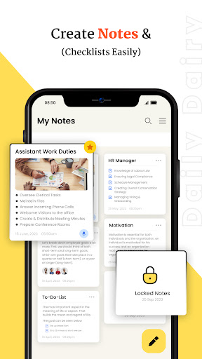 Android application Pocket Notes and List screenshort