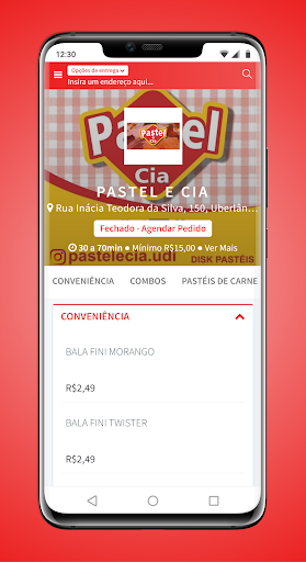 Android application Pastel E Cia + Açaí screenshort