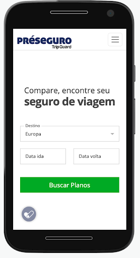Android application Preseguro - Seguro Viagem screenshort
