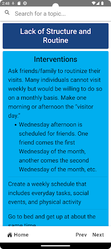 Dementia CareAssist Screen 3