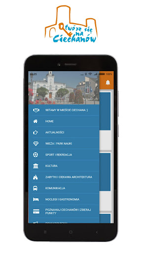 Android application Ciechanów screenshort