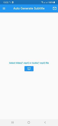 Android application Automatic Subtitle Generator screenshort