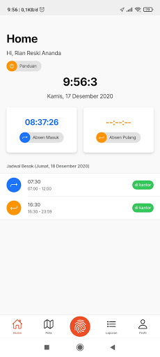 Absensi Online Agam Screen 2